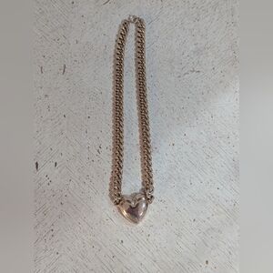 Gold Heart Pendant Necklace - Women's Jewelry